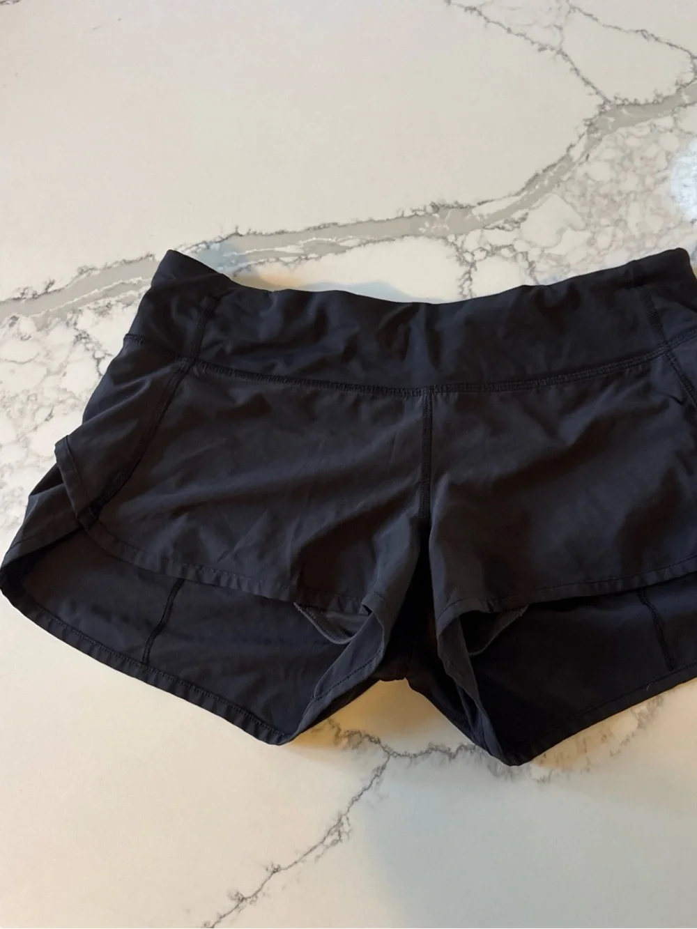 Lululemon black athletic shorts 6